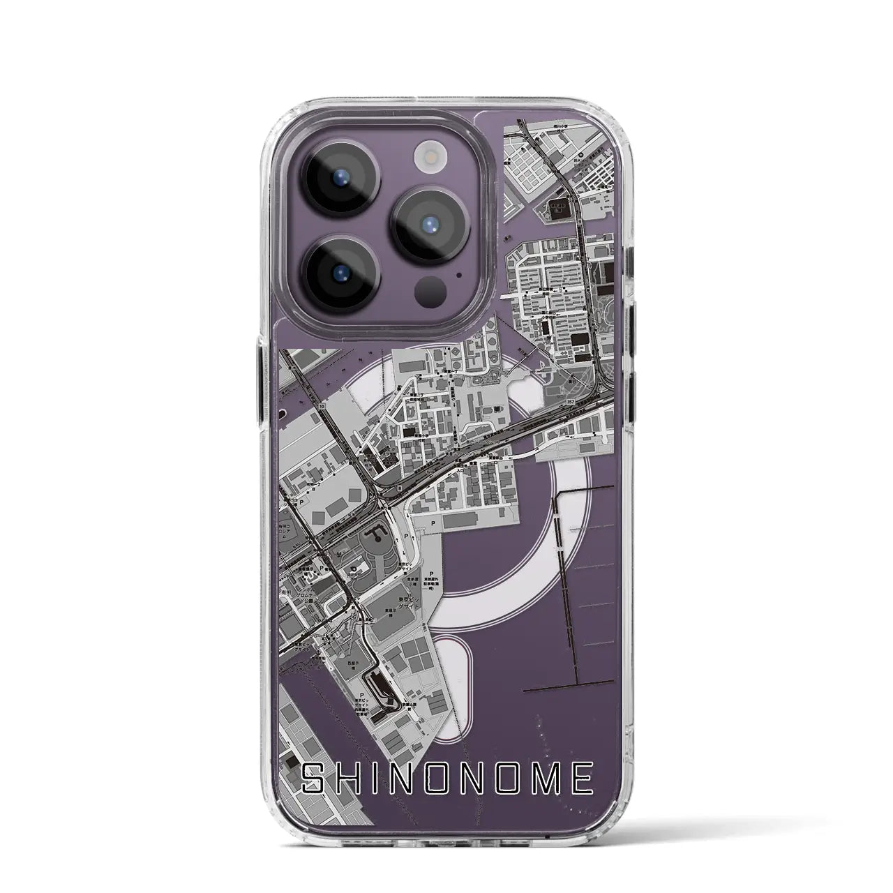 【東雲(東京都)】地図柄iPhoneケース(MagSafeタイプ)