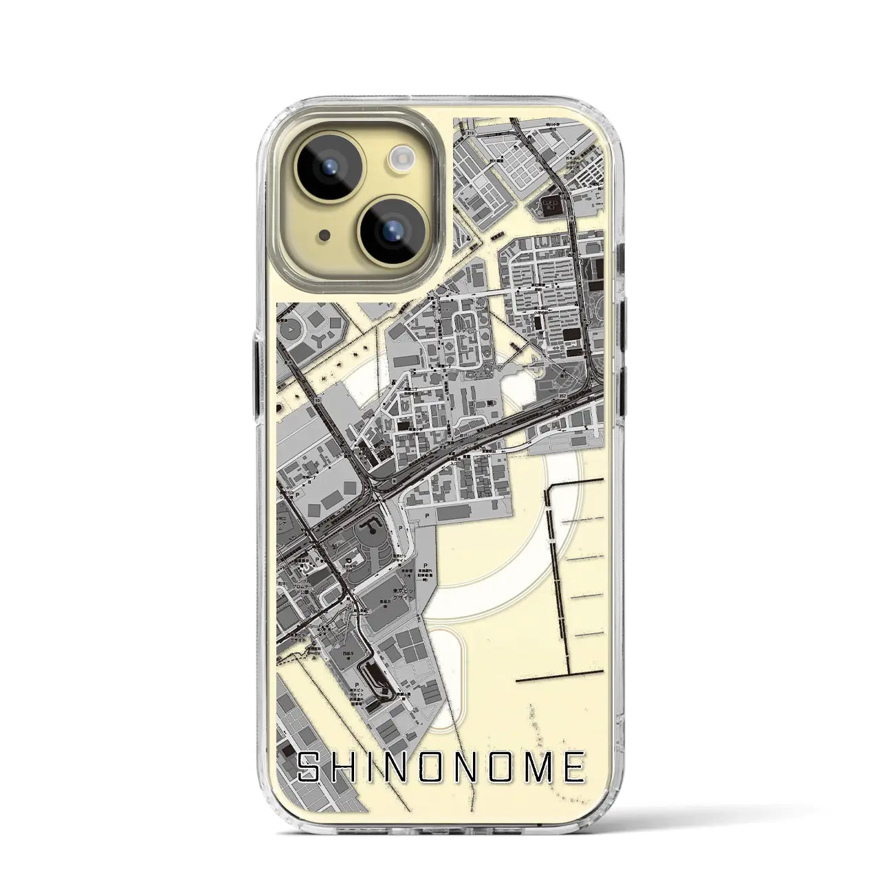 【東雲(東京都)】地図柄iPhoneケース(MagSafeタイプ)