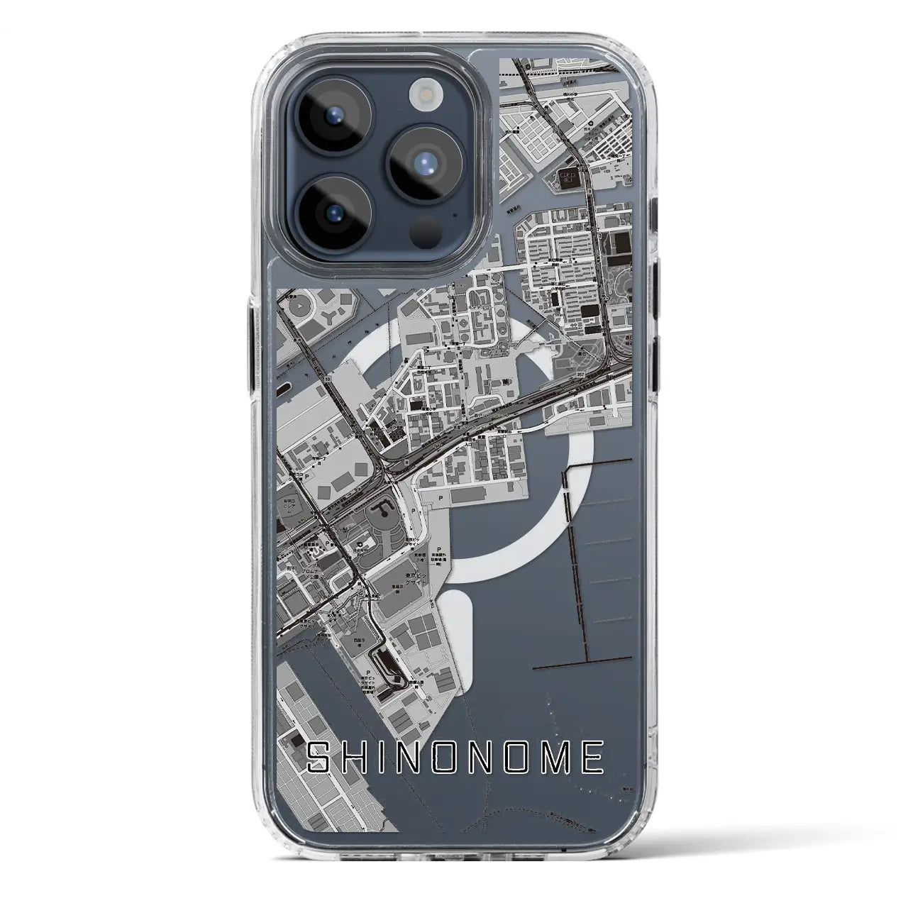 【東雲(東京都)】地図柄iPhoneケース(MagSafeタイプ)