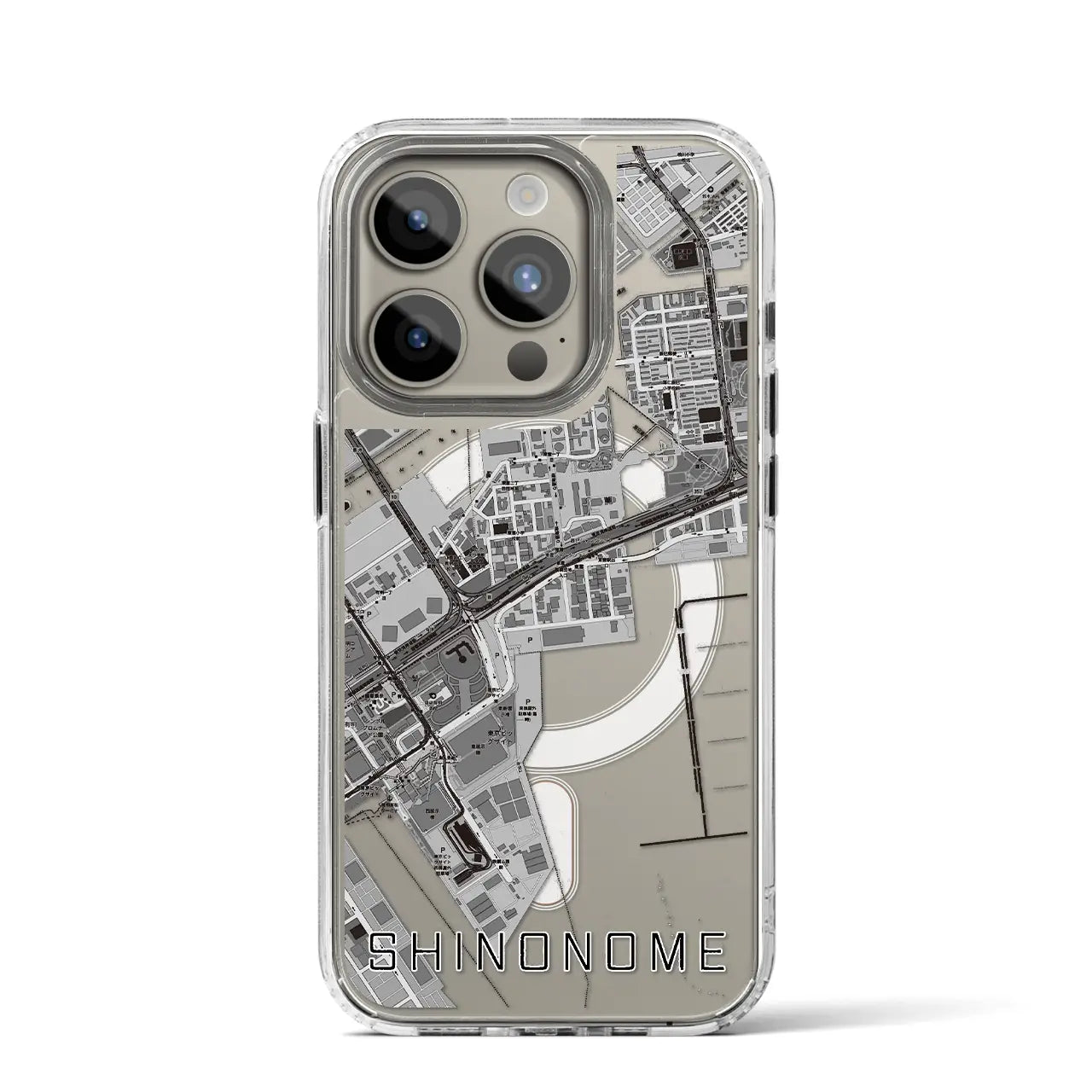 【東雲(東京都)】地図柄iPhoneケース(MagSafeタイプ)