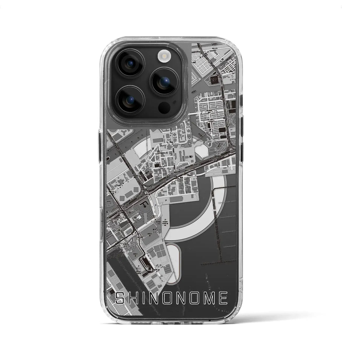 【東雲(東京都)】地図柄iPhoneケース(MagSafeタイプ)