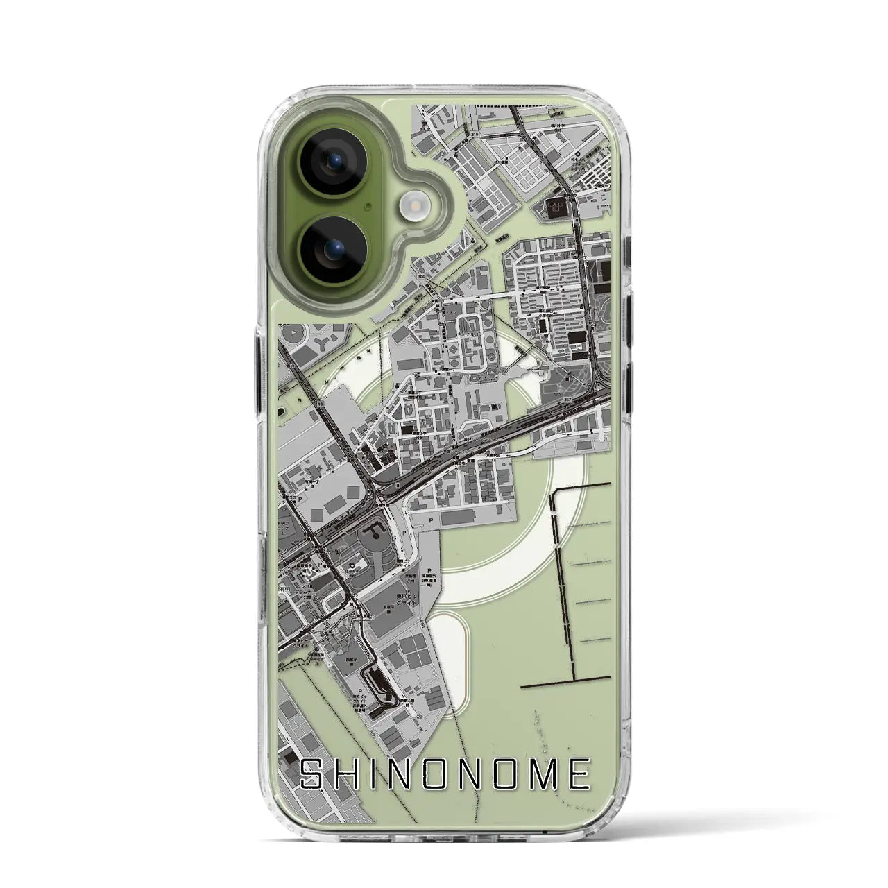 【東雲(東京都)】地図柄iPhoneケース(MagSafeタイプ)