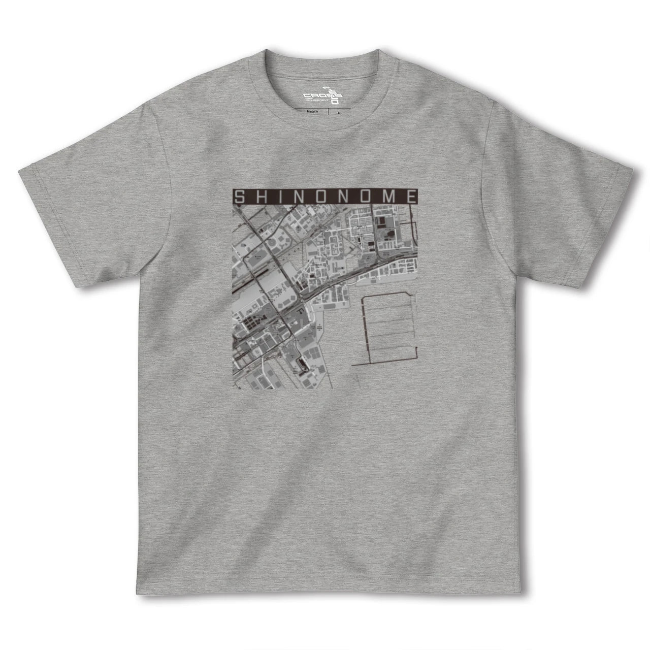 【東雲(東京都)】地図柄ヘビーウェイトTシャツ