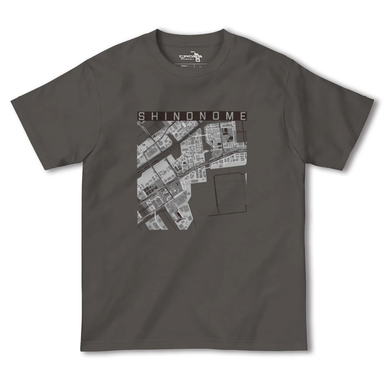 【東雲(東京都)】地図柄ヘビーウェイトTシャツ
