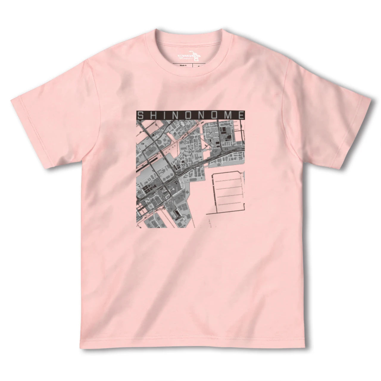 【東雲(東京都)】地図柄ヘビーウェイトTシャツ