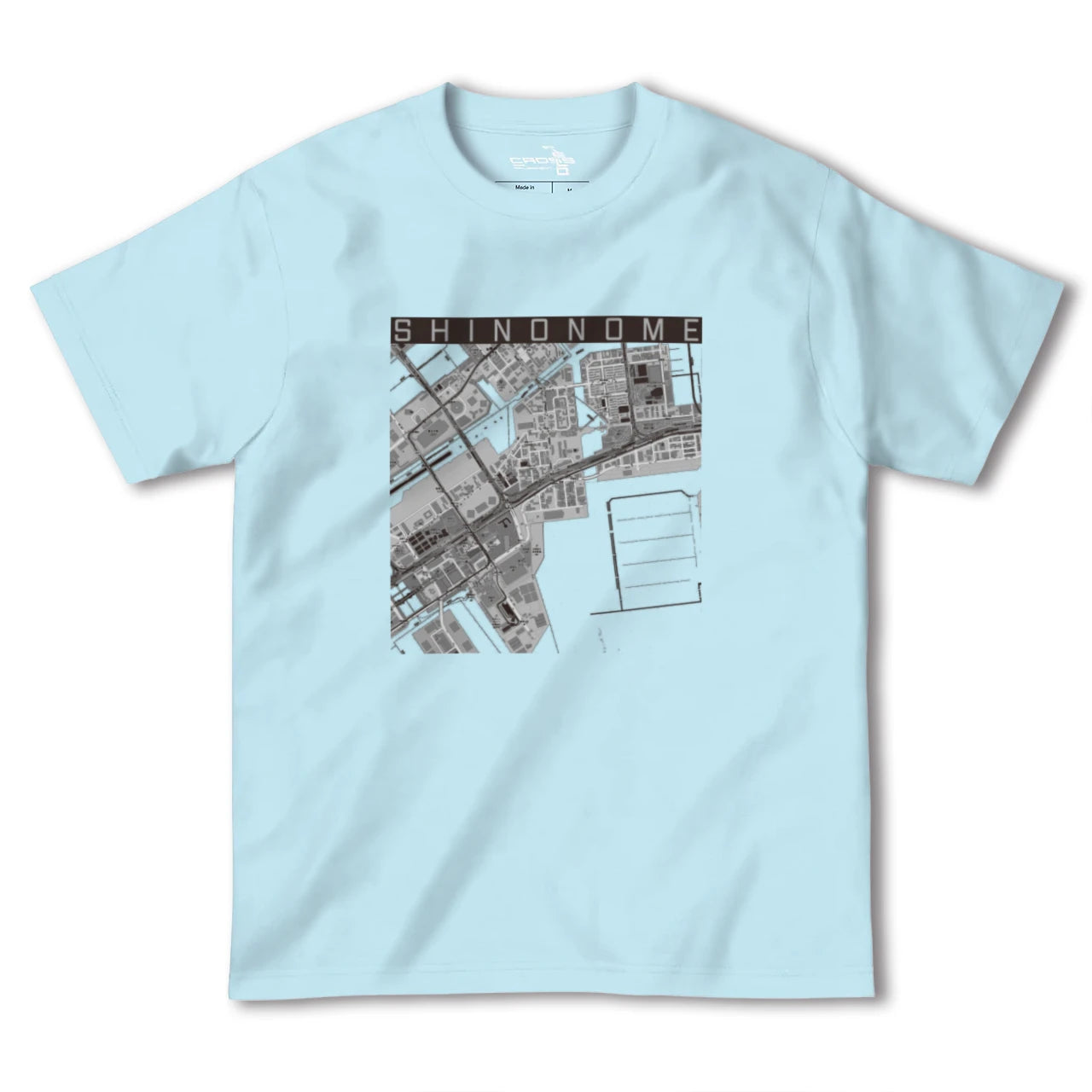 【東雲(東京都)】地図柄ヘビーウェイトTシャツ