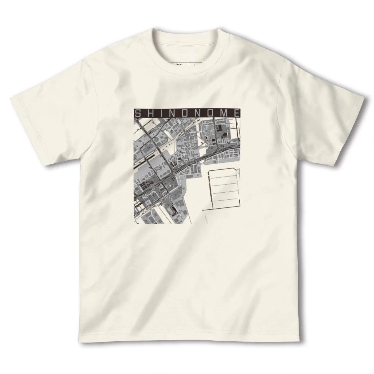 【東雲(東京都)】地図柄ヘビーウェイトTシャツ