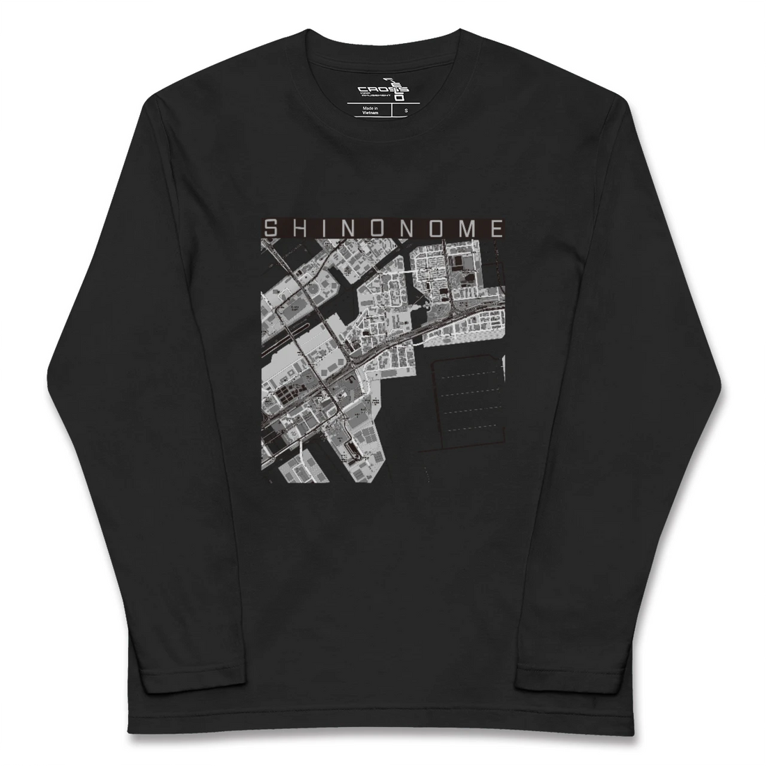 【東雲(東京都)】地図柄ロングスリーブTシャツ