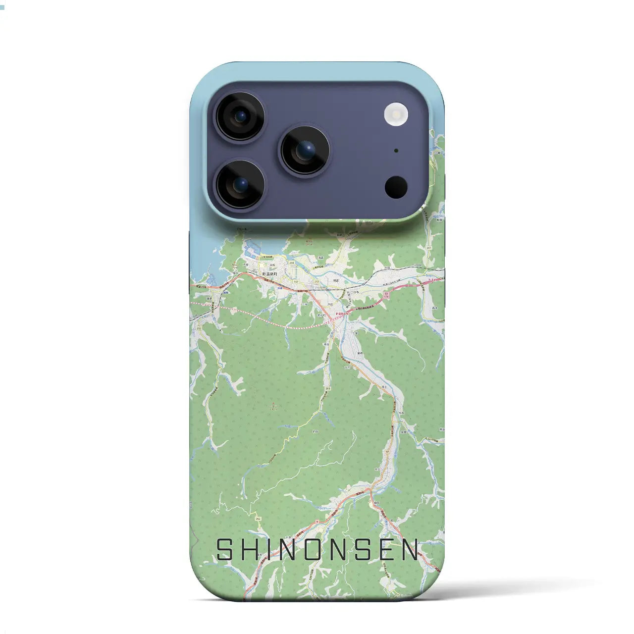 【新温泉(兵庫県)】地図柄iPhoneケース(バックカバータイプ)ナチュラル・iPhone 17 Pro Max 用