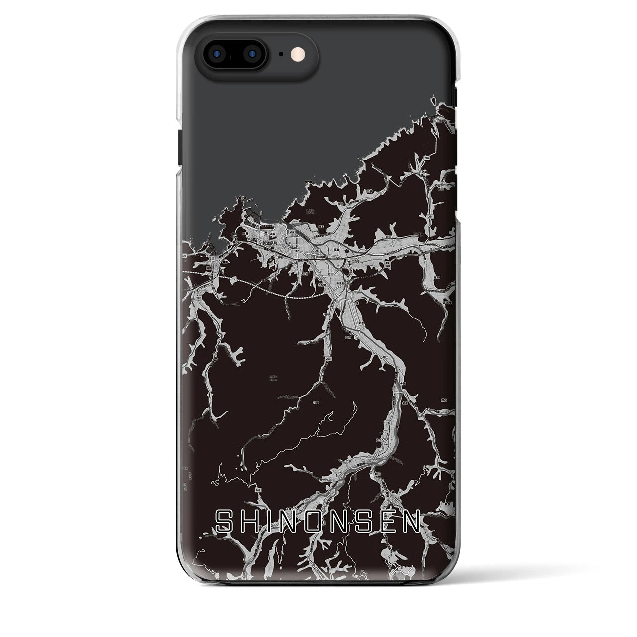 【新温泉(兵庫県)】地図柄iPhoneケース(クリアタイプ)