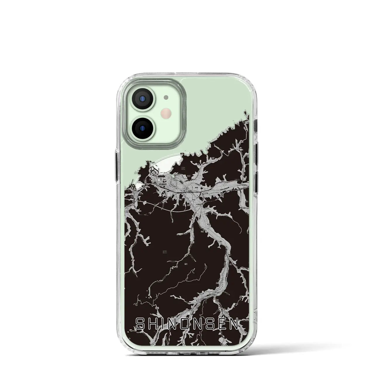 【新温泉(兵庫県)】地図柄iPhoneケース(MagSafeタイプ)