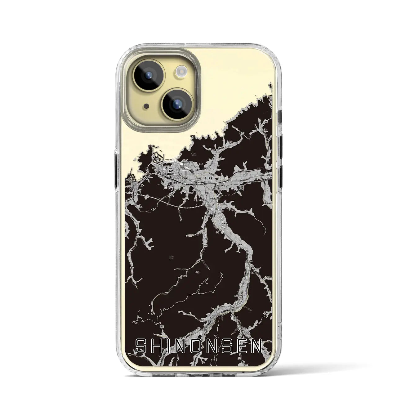 【新温泉(兵庫県)】地図柄iPhoneケース(MagSafeタイプ)