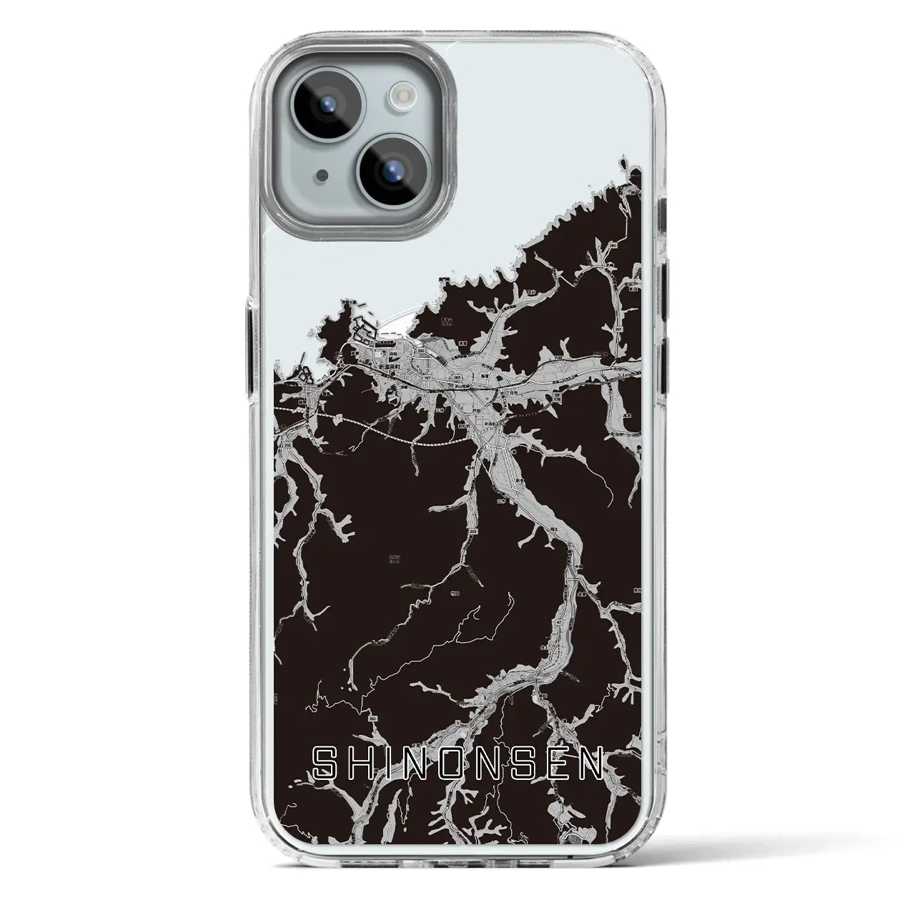 【新温泉(兵庫県)】地図柄iPhoneケース(MagSafeタイプ)