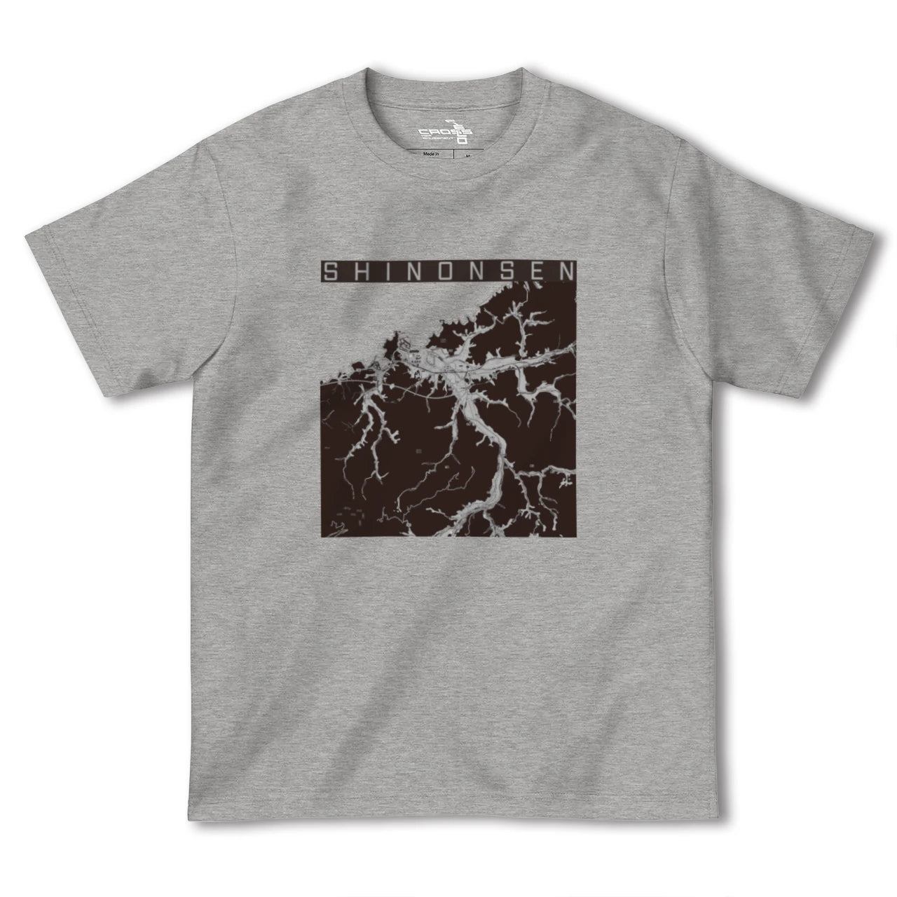 【新温泉(兵庫県)】地図柄ヘビーウェイトTシャツ