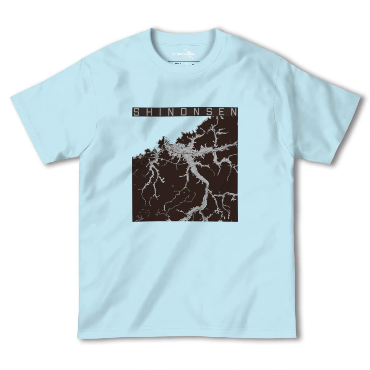 【新温泉(兵庫県)】地図柄ヘビーウェイトTシャツ