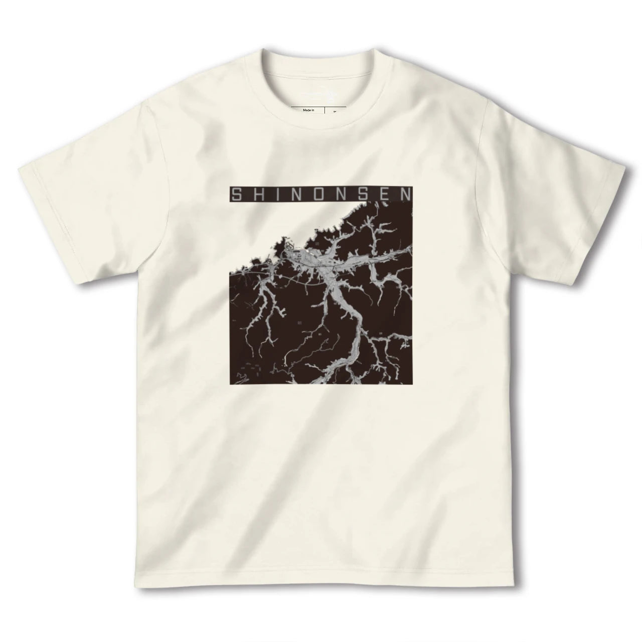 【新温泉(兵庫県)】地図柄ヘビーウェイトTシャツ