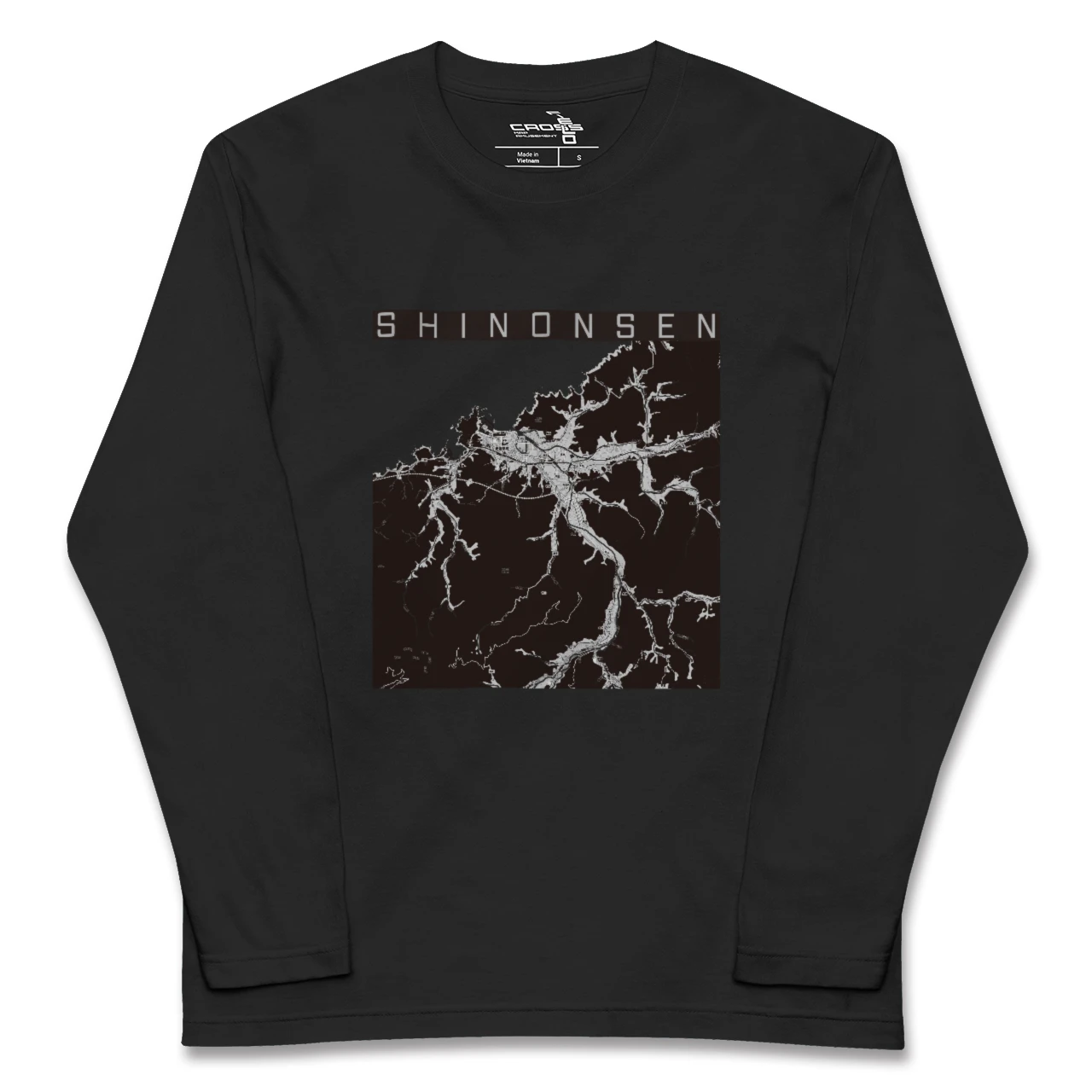 【新温泉(兵庫県)】地図柄ロングスリーブTシャツ