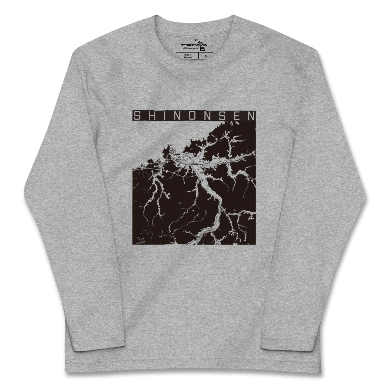 【新温泉(兵庫県)】地図柄ロングスリーブTシャツ