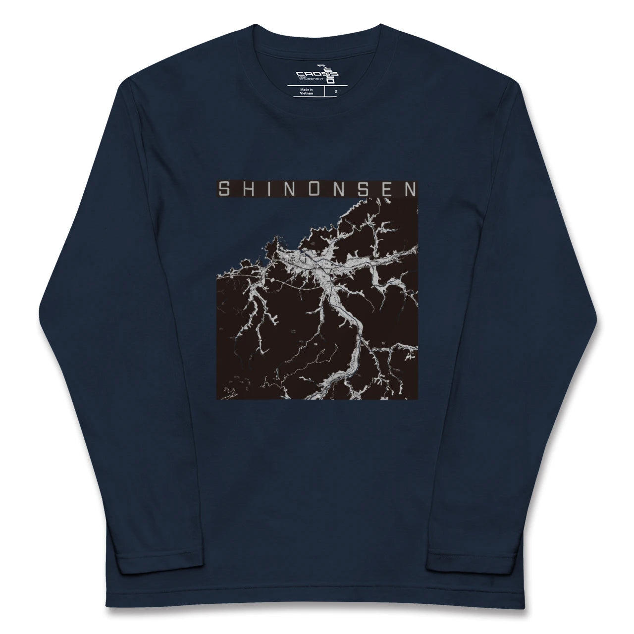 【新温泉(兵庫県)】地図柄ロングスリーブTシャツ