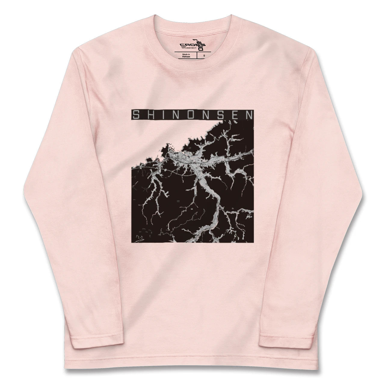 【新温泉(兵庫県)】地図柄ロングスリーブTシャツ