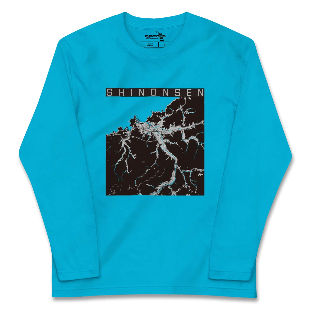 【新温泉(兵庫県)】地図柄ロングスリーブTシャツ