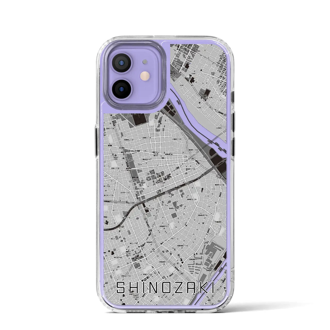 【篠崎(東京都)】地図柄iPhoneケース(MagSafeタイプ)