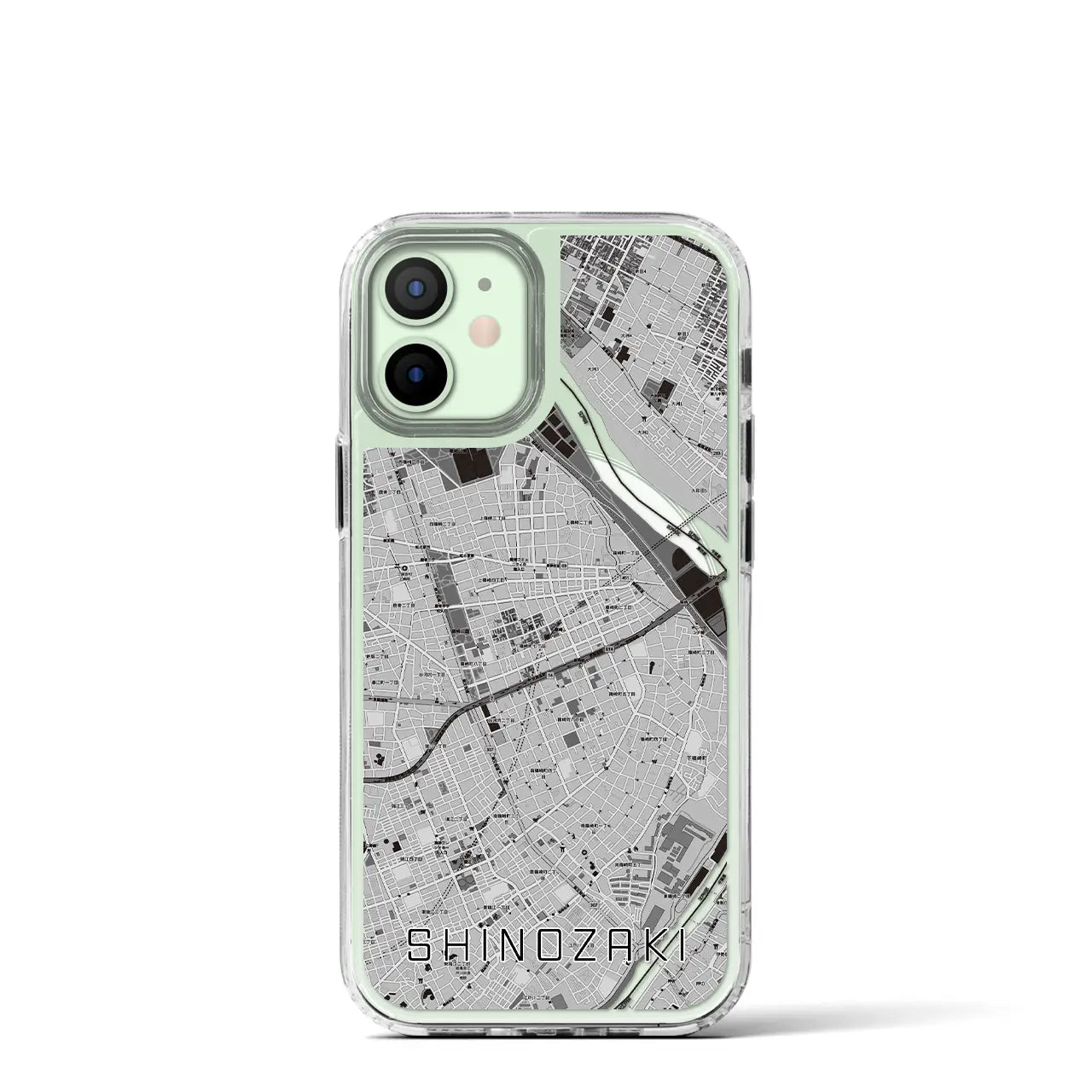 【篠崎(東京都)】地図柄iPhoneケース(MagSafeタイプ)