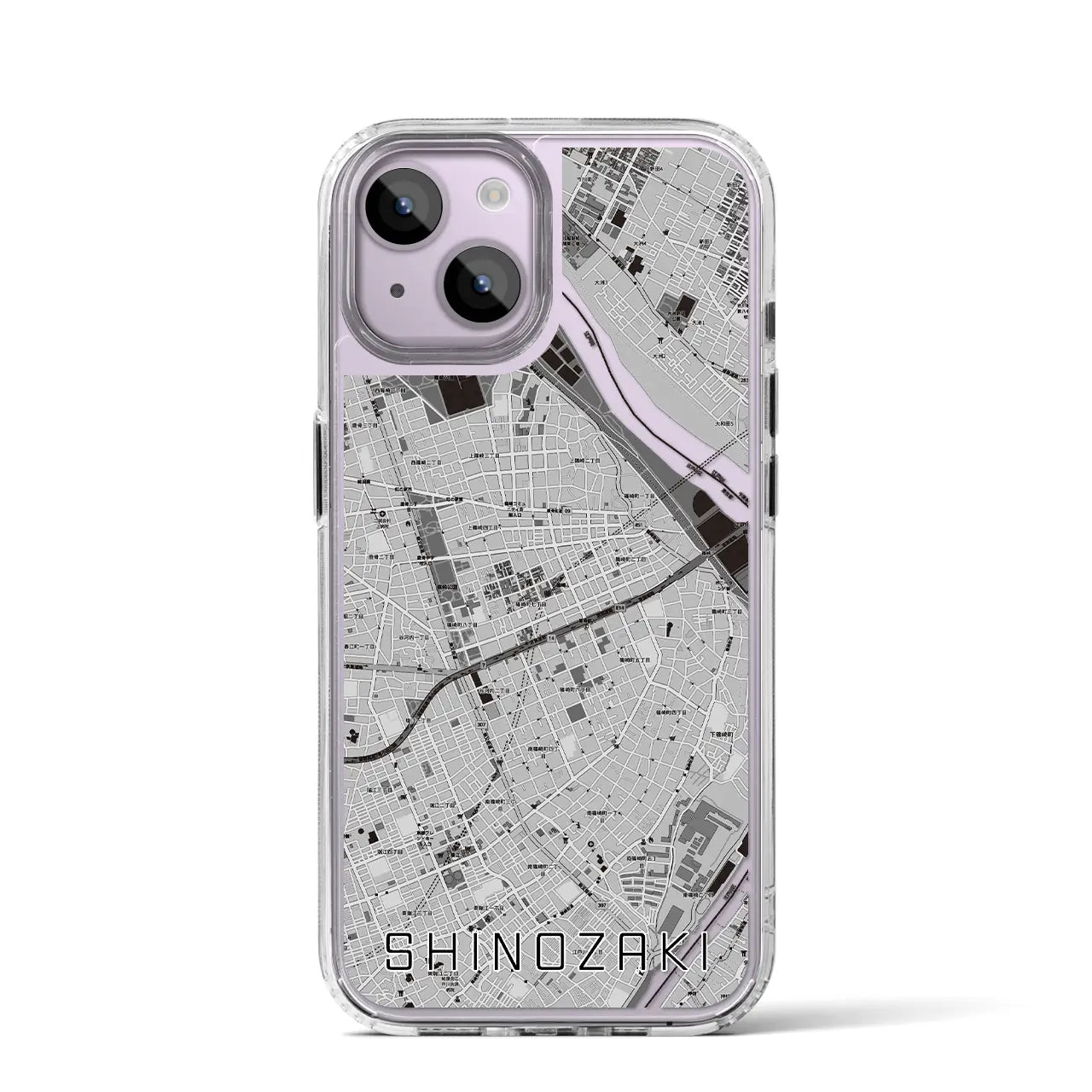 【篠崎(東京都)】地図柄iPhoneケース(MagSafeタイプ)