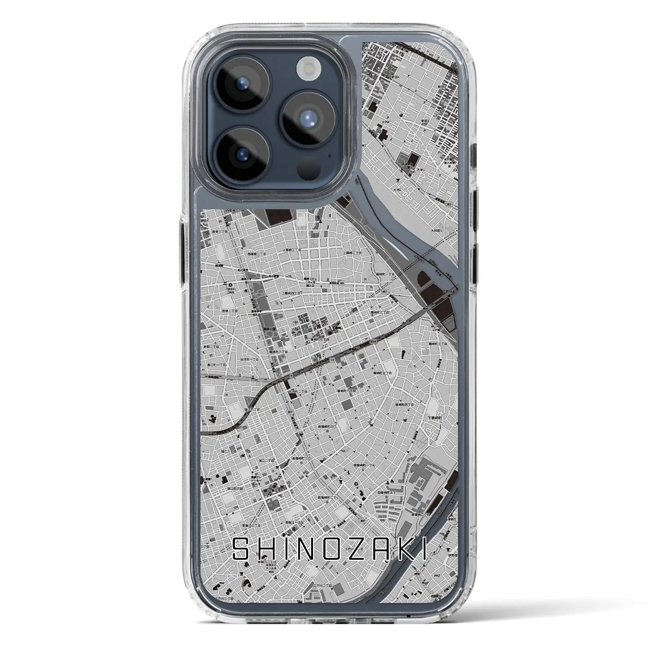 【篠崎(東京都)】地図柄iPhoneケース(MagSafeタイプ)