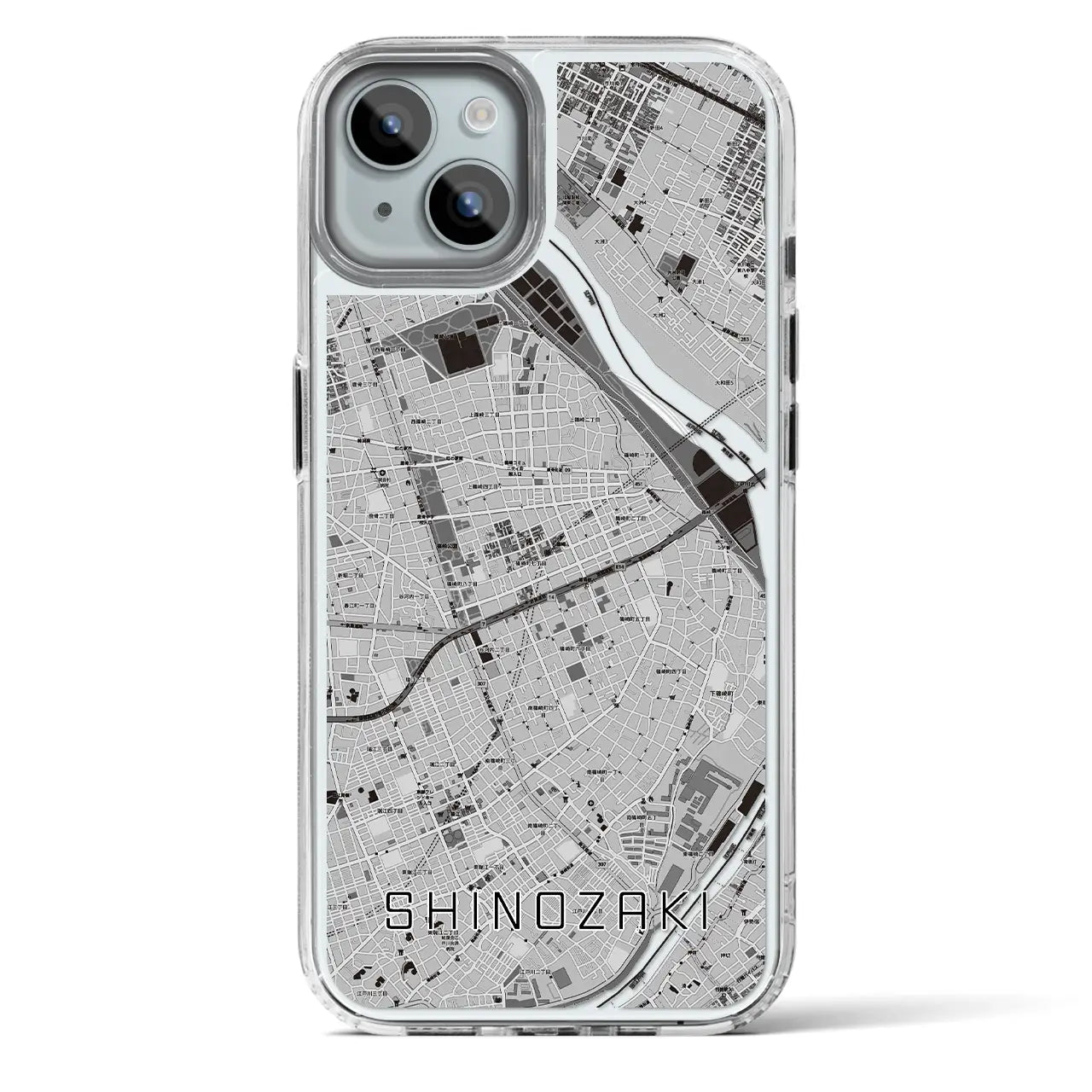 【篠崎(東京都)】地図柄iPhoneケース(MagSafeタイプ)