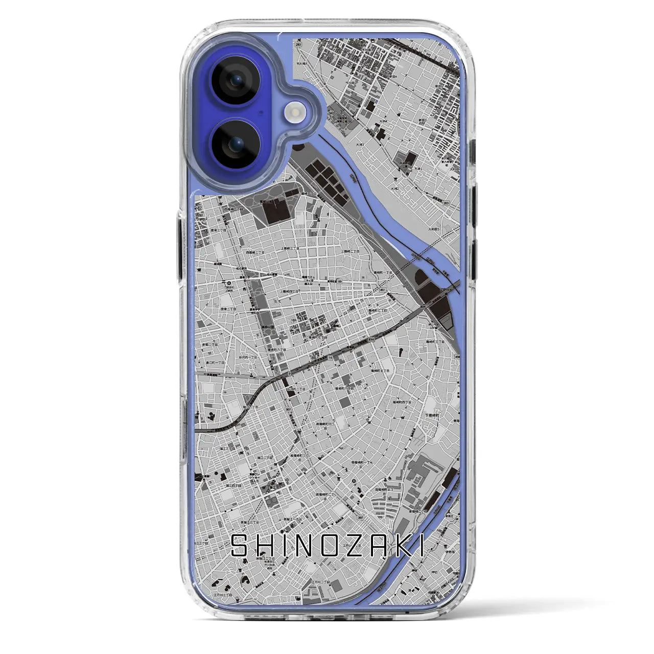 【篠崎(東京都)】地図柄iPhoneケース(MagSafeタイプ)