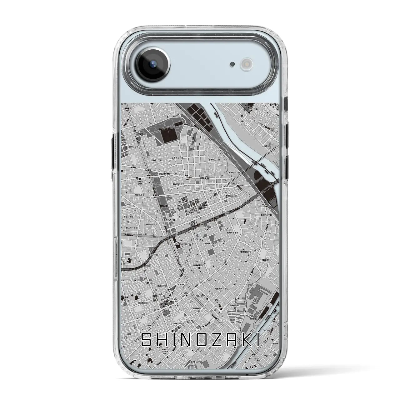 【篠崎(東京都)】地図柄iPhoneケース(MagSafeタイプ)