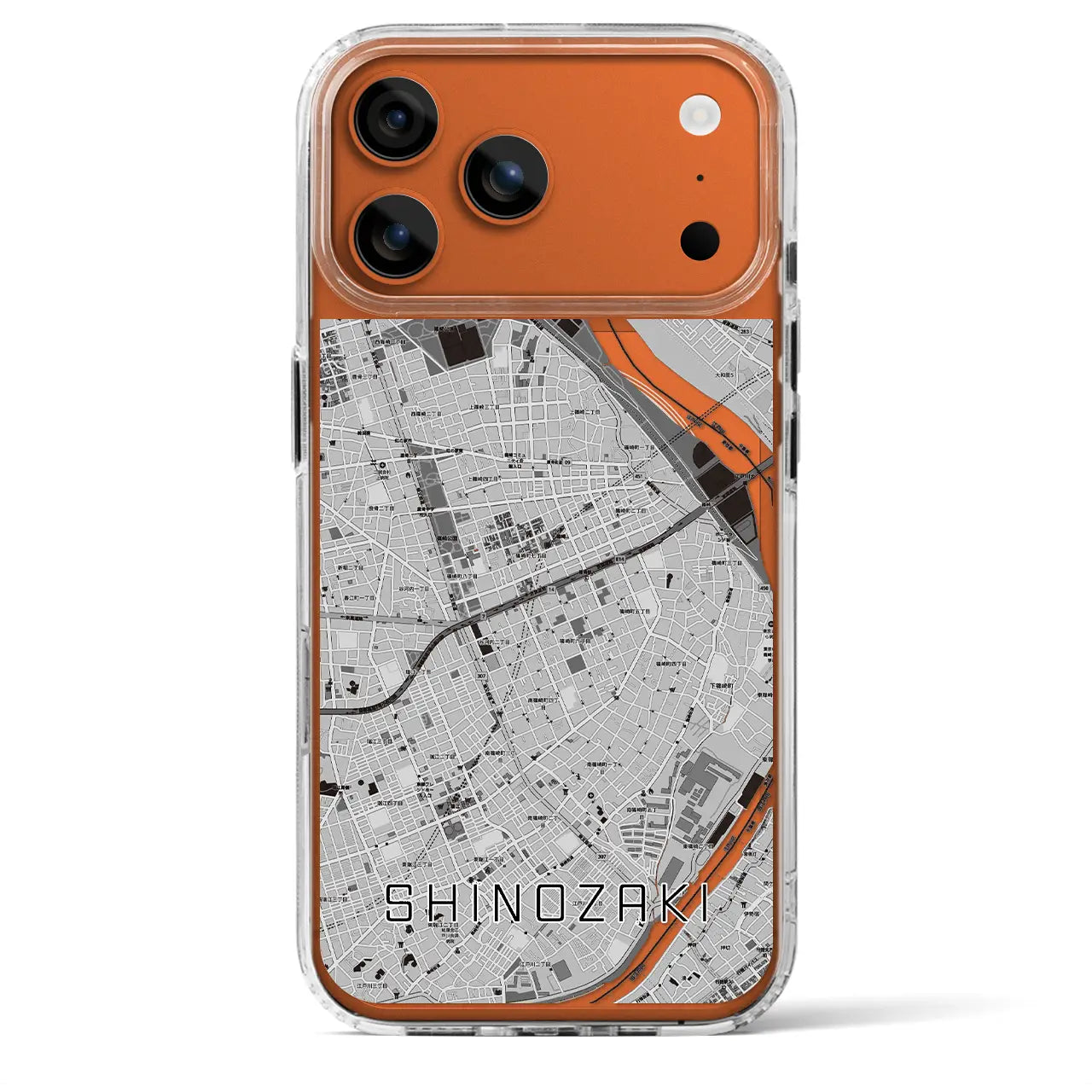 【篠崎(東京都)】地図柄iPhoneケース(MagSafeタイプ)