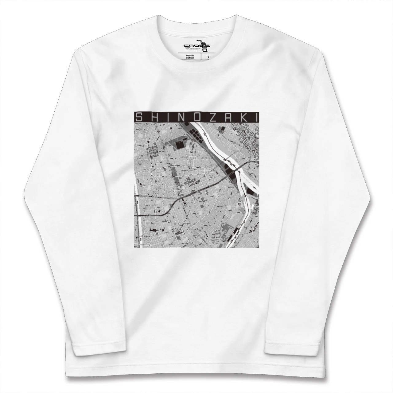 【篠崎(東京都)】地図柄ロングスリーブTシャツ