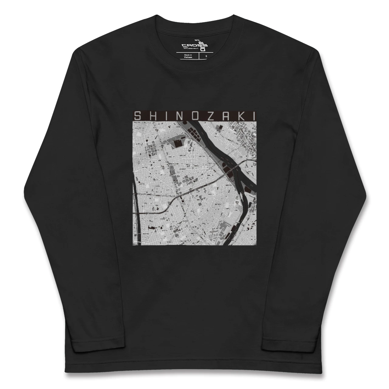 【篠崎(東京都)】地図柄ロングスリーブTシャツ