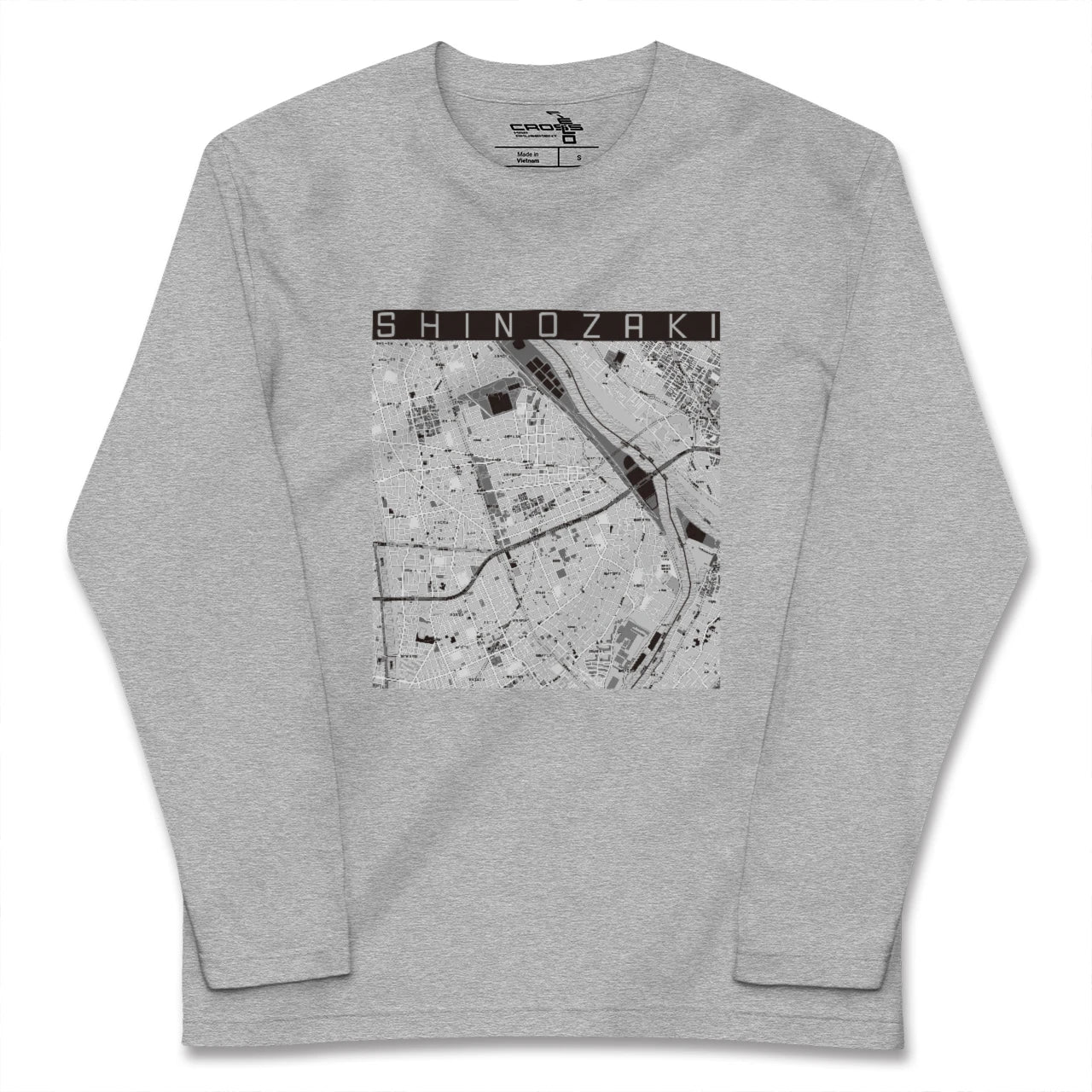 【篠崎(東京都)】地図柄ロングスリーブTシャツ
