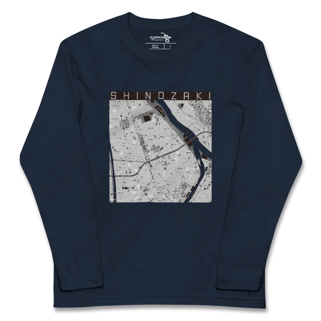 【篠崎(東京都)】地図柄ロングスリーブTシャツ