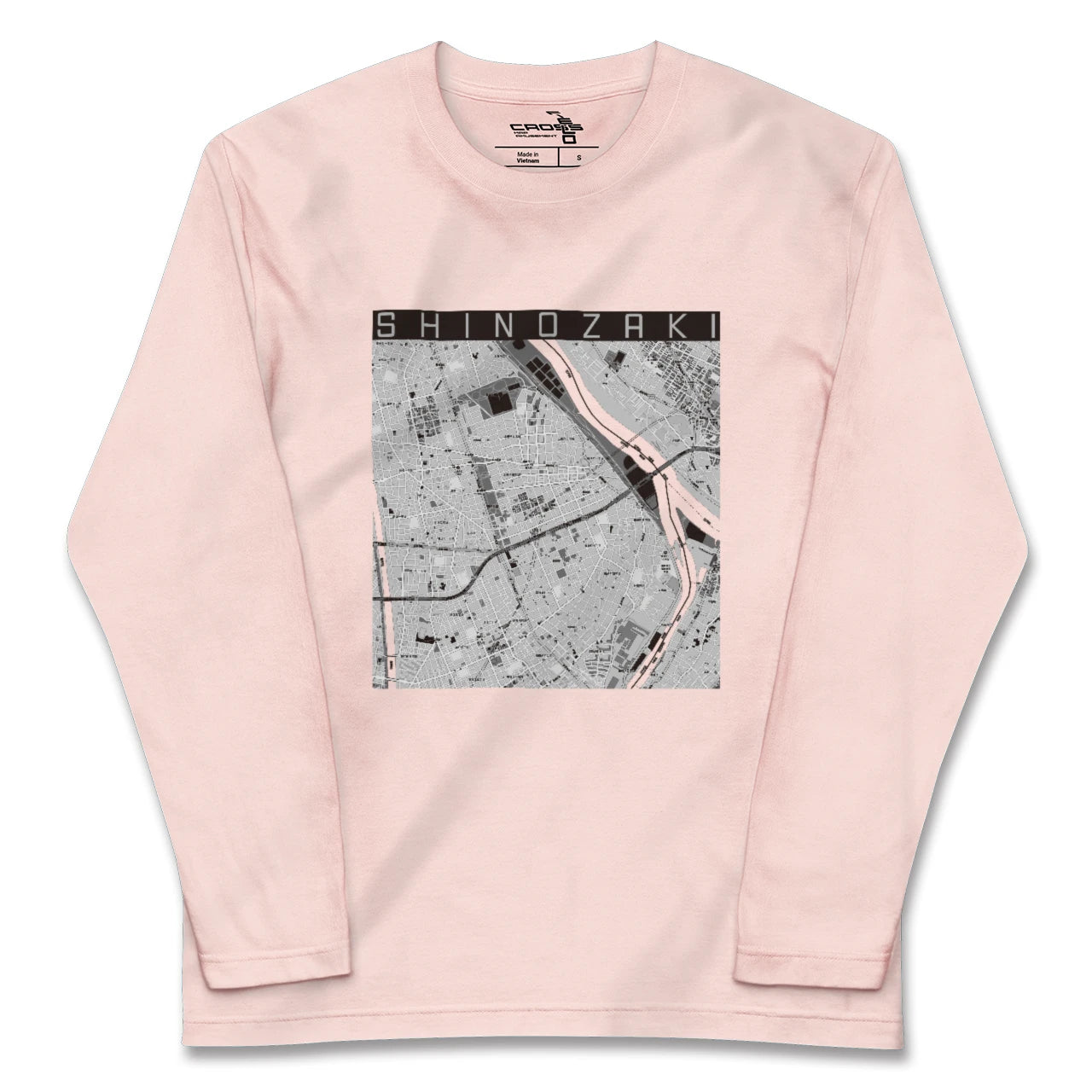 【篠崎(東京都)】地図柄ロングスリーブTシャツ