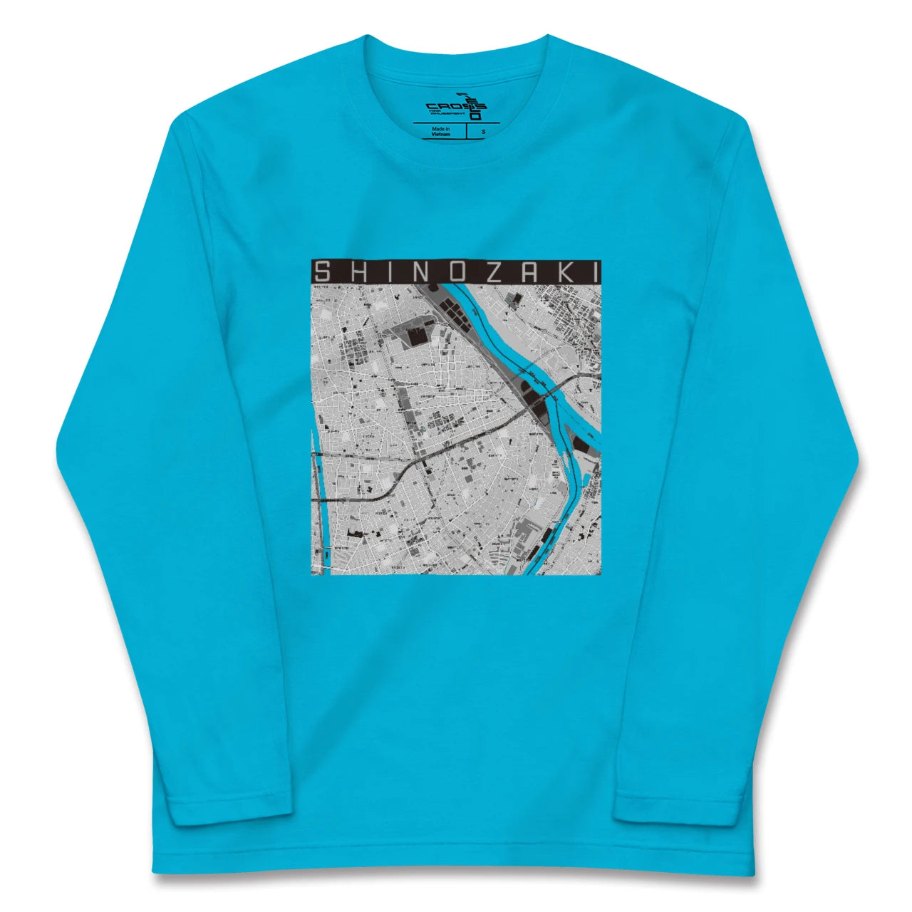 【篠崎(東京都)】地図柄ロングスリーブTシャツ