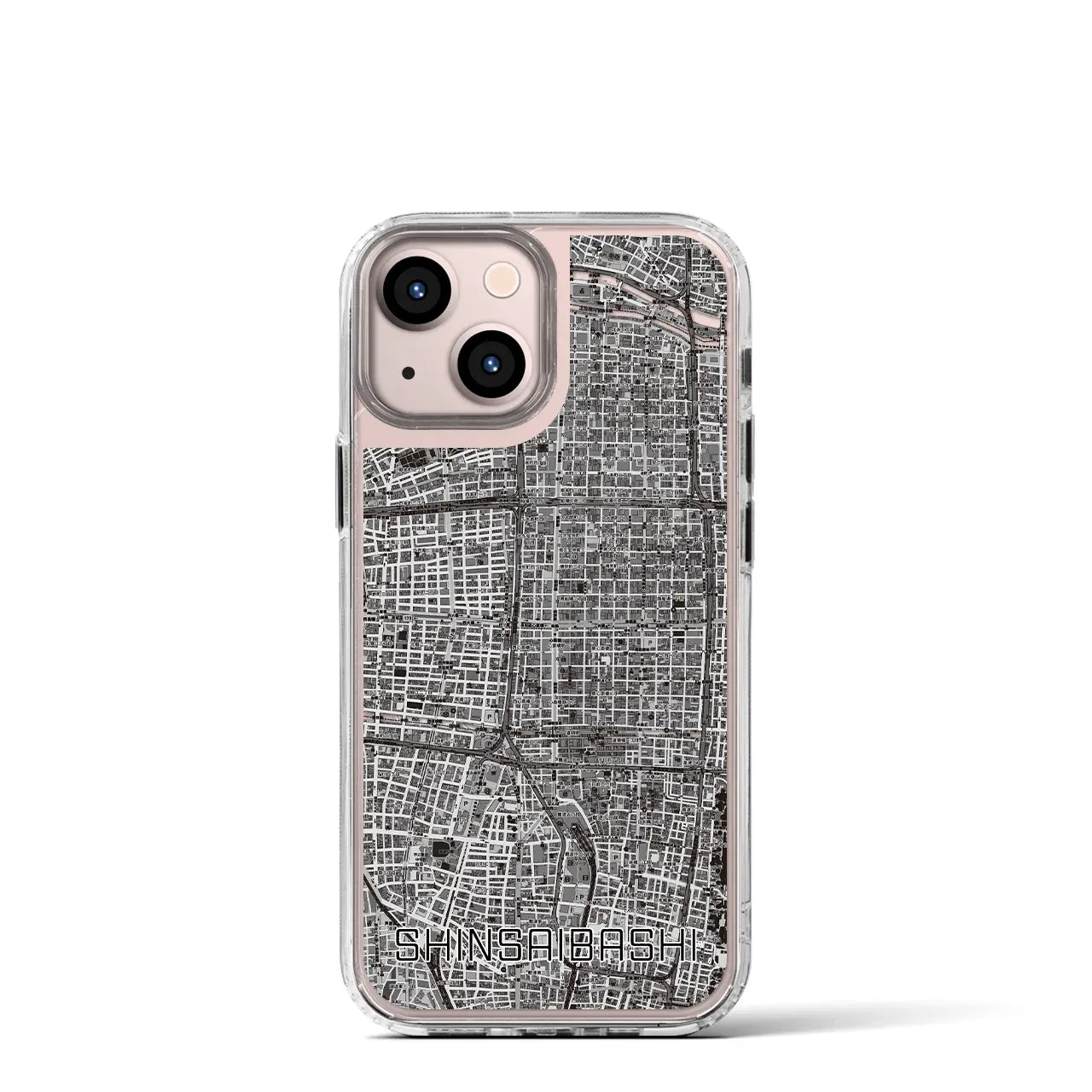 【心斎橋(大阪府)】地図柄iPhoneケース(MagSafeタイプ)