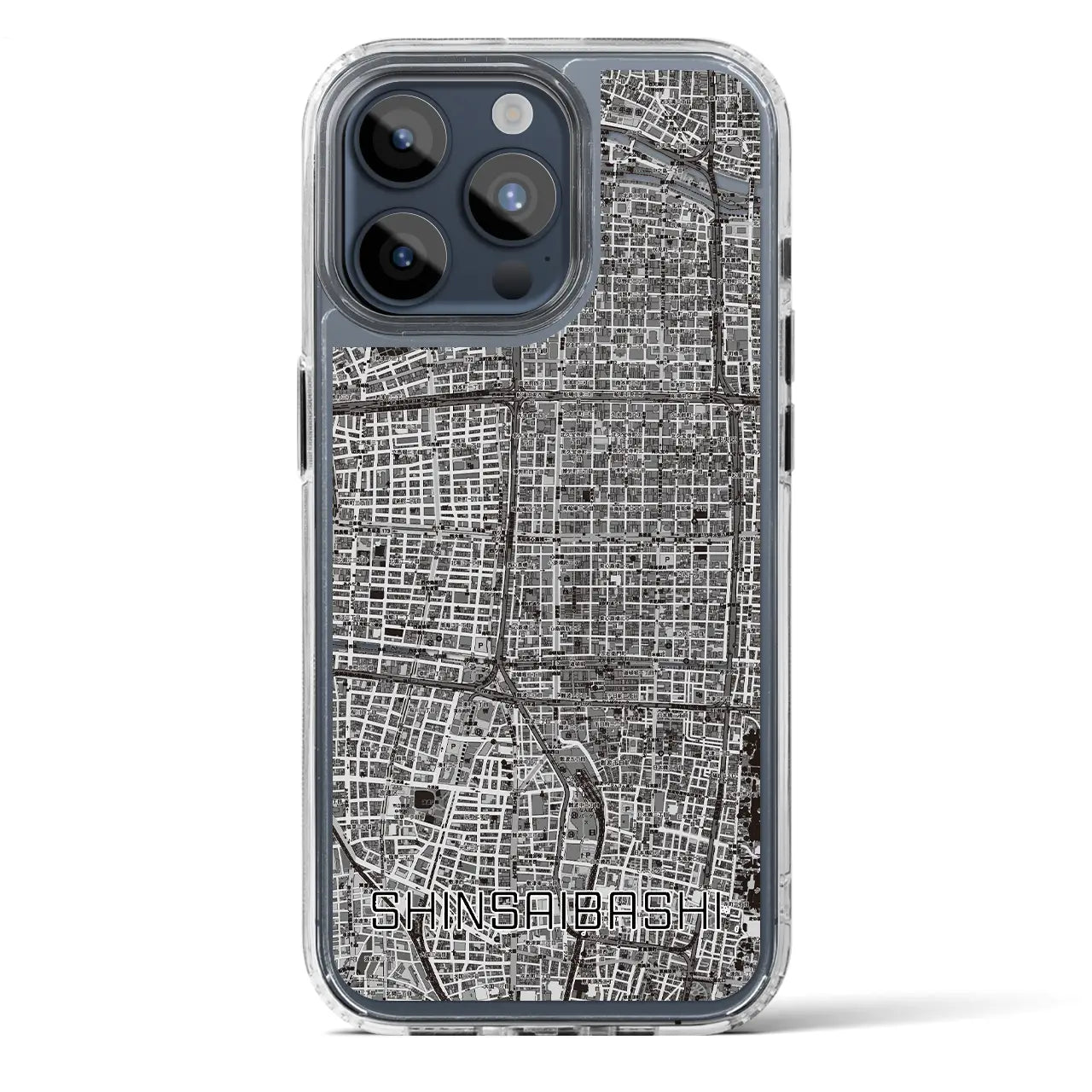 【心斎橋(大阪府)】地図柄iPhoneケース(MagSafeタイプ)