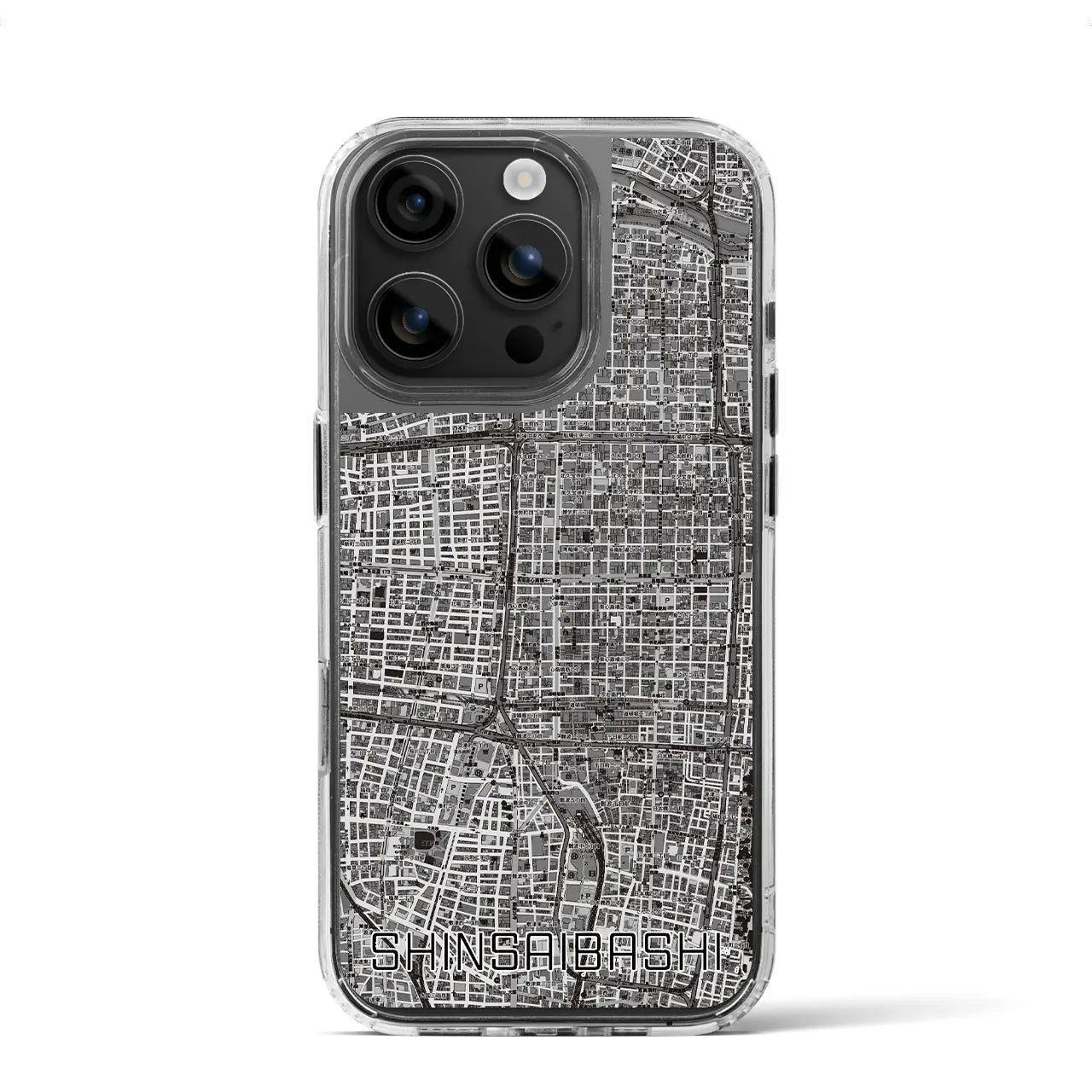 【心斎橋(大阪府)】地図柄iPhoneケース(MagSafeタイプ)