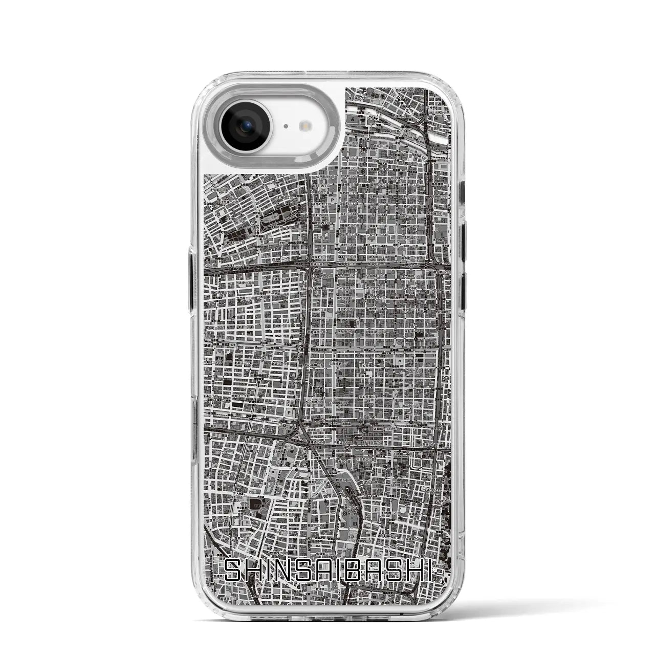 【心斎橋(大阪府)】地図柄iPhoneケース(MagSafeタイプ)