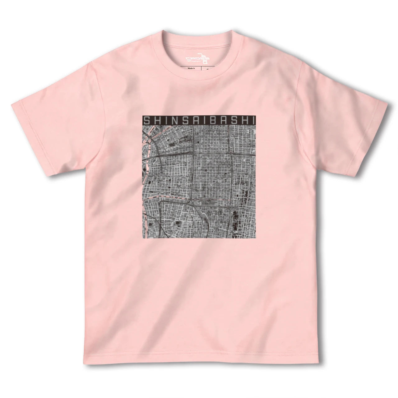 【心斎橋(大阪府)】地図柄ヘビーウェイトTシャツ