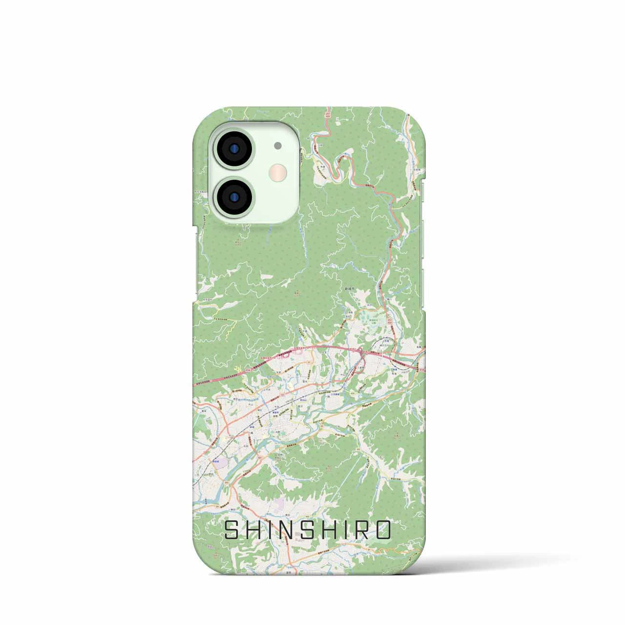 【新城(愛知県)】地図柄iPhoneケース(バックカバータイプ)