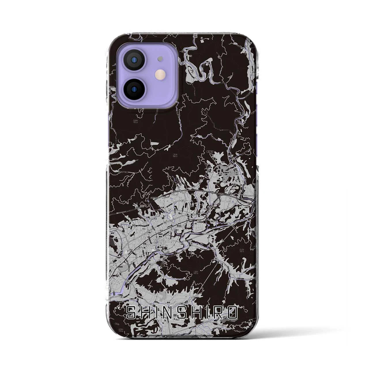 【新城(愛知県)】地図柄iPhoneケース(クリアタイプ)