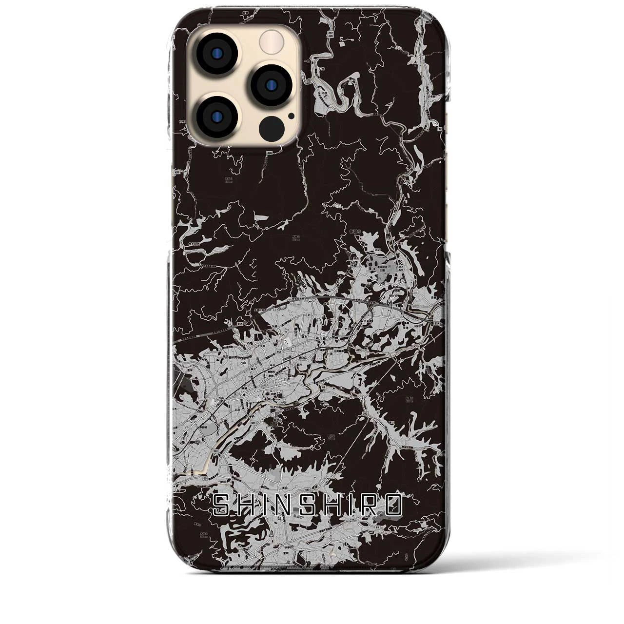 【新城(愛知県)】地図柄iPhoneケース(クリアタイプ)