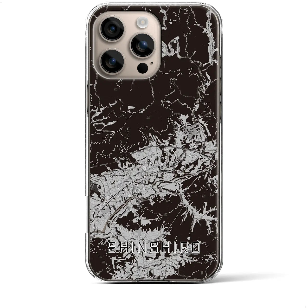 【新城(愛知県)】地図柄iPhoneケース(クリアタイプ)