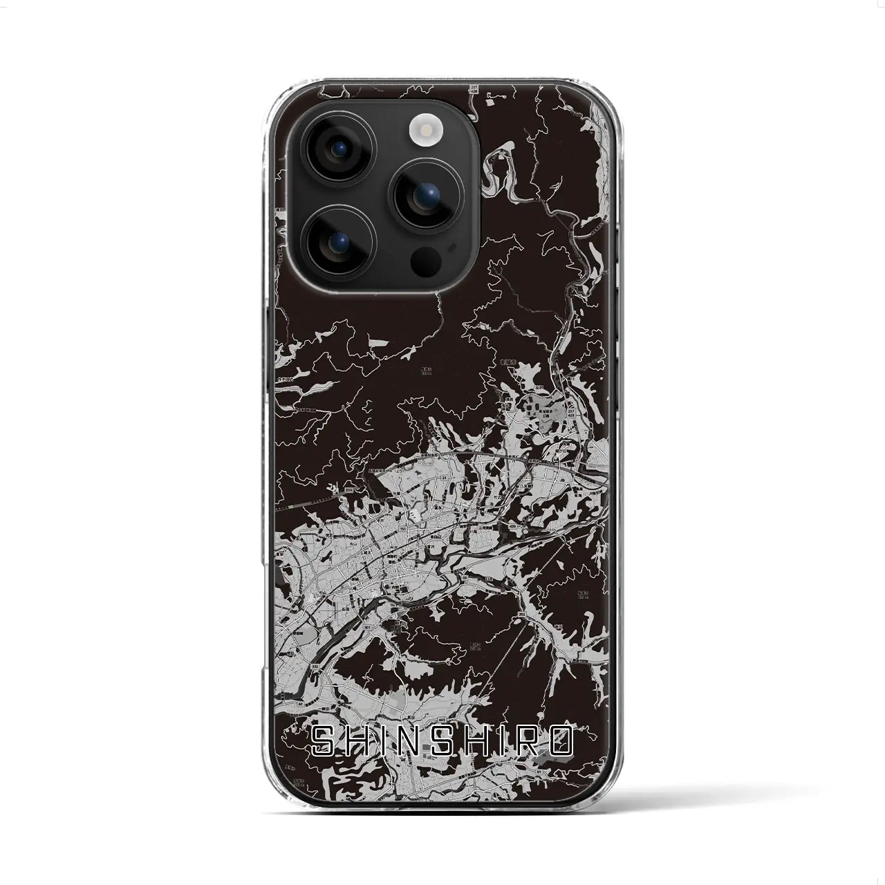 【新城(愛知県)】地図柄iPhoneケース(クリアタイプ)