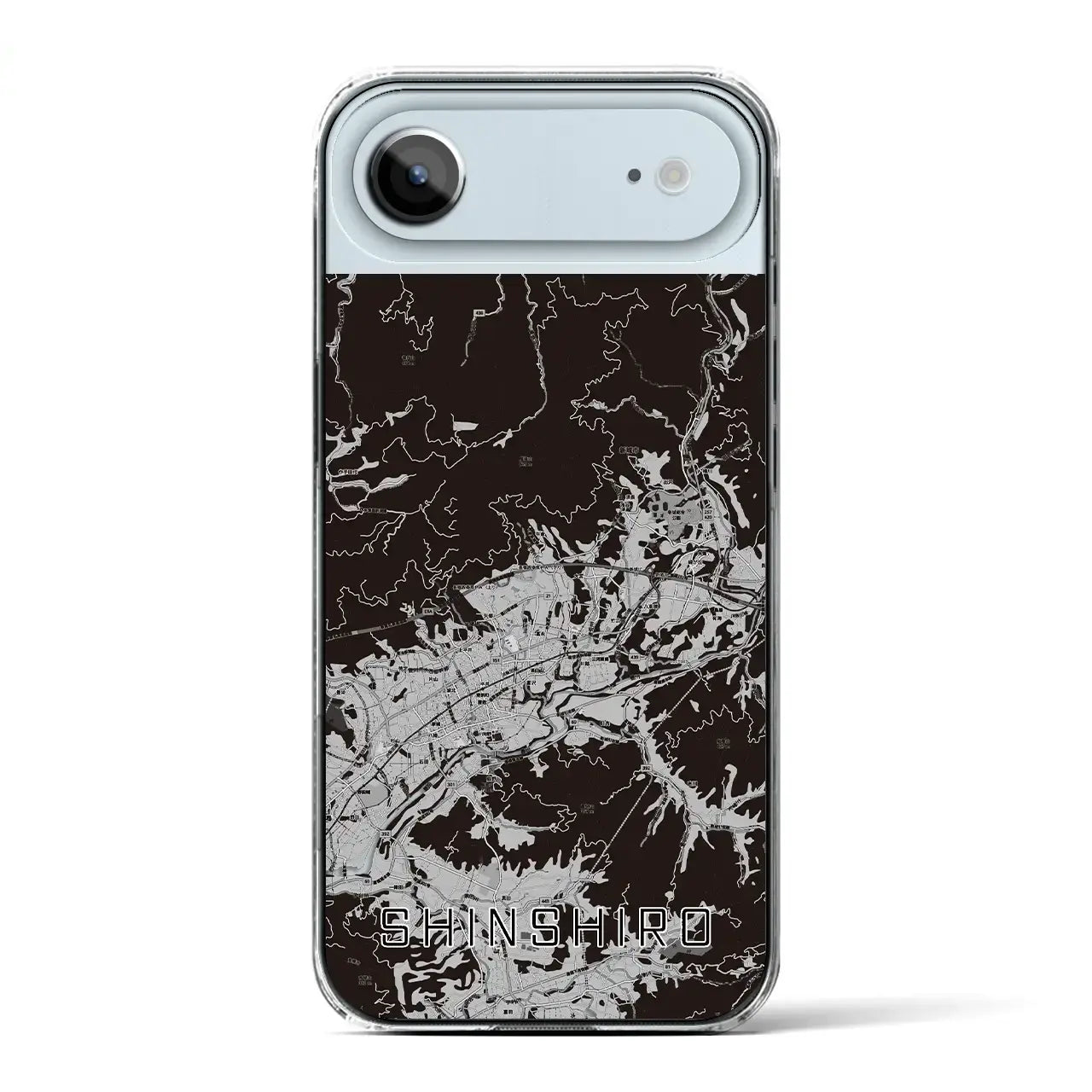 【新城(愛知県)】地図柄iPhoneケース(クリアタイプ)